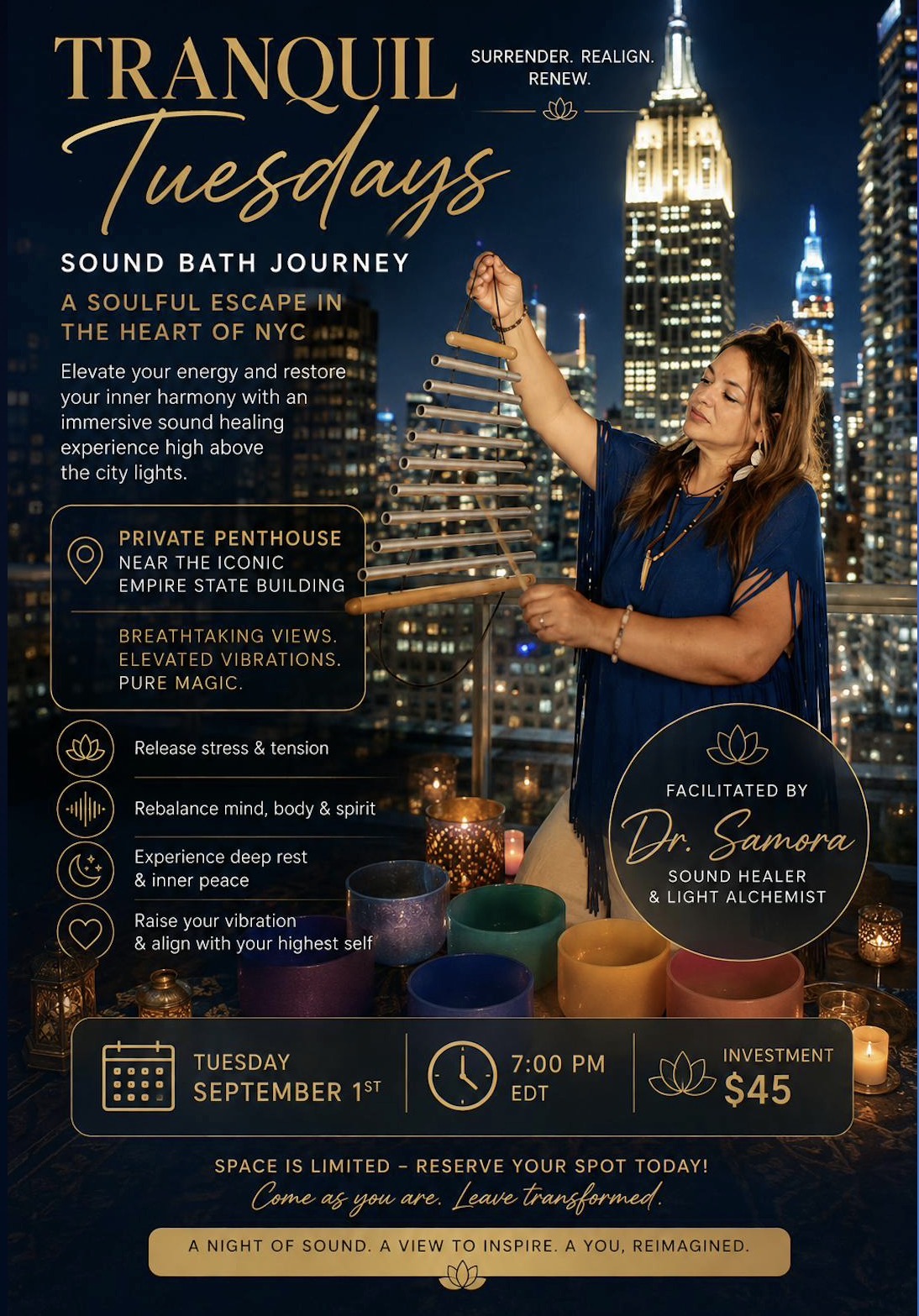 Sound Bath Journey near Empire State Bldg — fitness in New York, New York